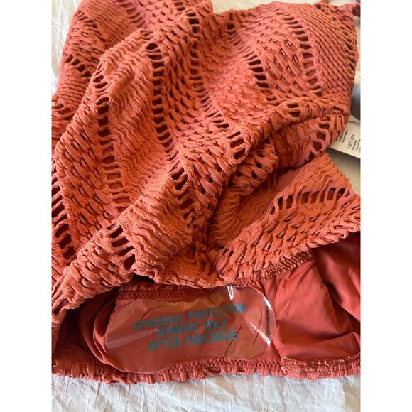 Seafolly Marrakesh Boho Crochet One Piece Swimsuit In Cinnamon Size 8 US - Picture 10 of 11
